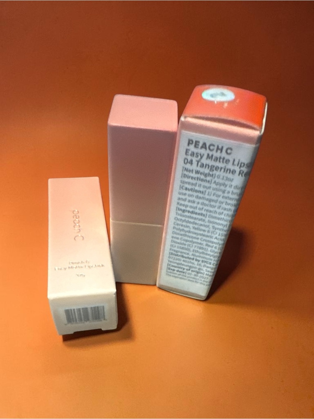 Peach C Easy Matte Lipstick — Tangerine Red (2)